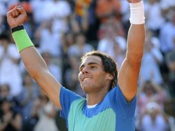 Rafael Nadal celebra su pase a la final. AFP  /