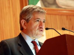 Enrique Barón Crespo, dictó la conferencia ''Las Américas insurgentes, independencia, integración''. A. HINOJOSA  /