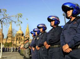 Elementos de la Policía municipal de Guadalajara. ARCHIVO  /
