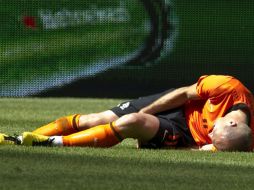 Robben había prendido los focos rojos porque se pensaba que no estaría en el Mundial de Sudáfrica 2010. EFE  /