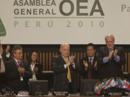 La cumbre de la OEA concluyó labores en Lima, Perú. EFE  /