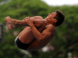 German Sanchez, durante la serie FINA de clavados en Vercaruz. MEXSPORT  /