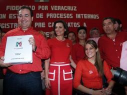 Javier Duarte, aspirante del PRI a la gubernatura. ESPECIAL  /