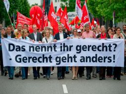 20 mil personas marcharon por el centro de Berlín. EFE  /