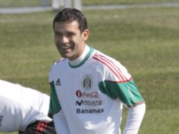 Rafael Márquez autor del gol de empate en el partido inaugural, ene l cual presentó una molestia muscular . EFE  /