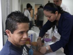 El jugador de las Chivas, Sergio Ávila. JAMMEDIA  /