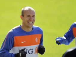 El jugador de la Selección de Holanda Arjen Robben se ha incorporado con sus compañeros a los entrenamientos. AP  /