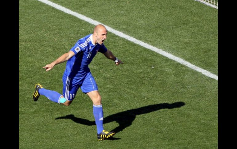 Robert Vittek anotó el gol para Eslovaquia, EFE  /