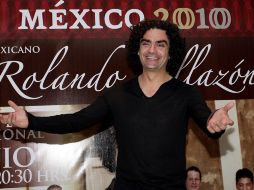El artista se encuentra en México para ofrecer el recital 'Rolando Villazón canta a México'. NTX  /