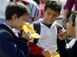 La medida de elinación de alimentos chatarra empezará con el ciclo escolar, el próximo mes de agosto. ARCHIVO  /