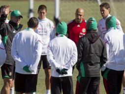 La Selección mexicana ha realizado en sesión de entrenamientos días antes del encuentro contra Uruguay. AP  /