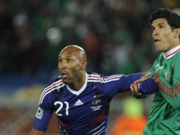 Nicolas Anelka, durante el encuentro ante México. AFP  /