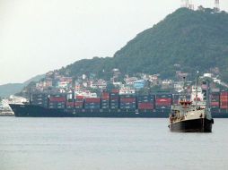 Durante los primeros cinco meses del año se movilizaron un millón 368 mil 743 contenedores en los puertos mexicanos. ARCHIVO  /