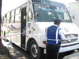 El chofer de la ruta 04, responsable de la muerte de Aida Álvarez Mercado, se dió a la fuga. O. RUVALCABA  /