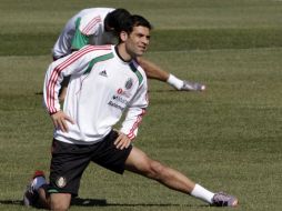 El capitán de la Selección mexicana Rafa Márquez en el entrenamiento de hoy. REUTERS  /