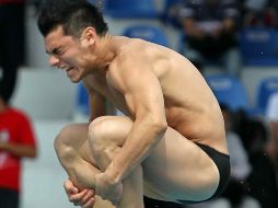 Yahel Castillo ejecuta un clavado. MEXSPORT  /