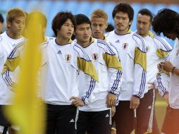 Los japoneses realizan una práctica ligera de cara al juego de hoy. GETTY IMAGES SPORT  /