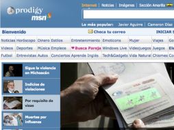 El servicio pretende beneficiar a los usuarios que visitan mensualmente el portal Prodigy de MSN. ESPECIAL  /