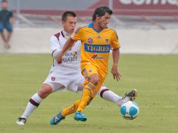 Tigres contra Esudiantes, durante el partido amistoso. S. NUÑEZ  /