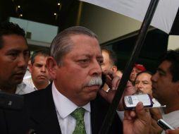 Egidio Torre Cantú acudió a votar acompañado de su esposa, su cuñada y su sobrina. EFE  /