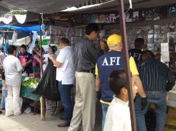 Decomiso llevado a cabo en puestos de tianguis. ESPECIAL  /