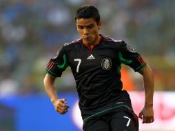 El mediocampista mexicano durante un partido amistoso. MEXSPORT  /