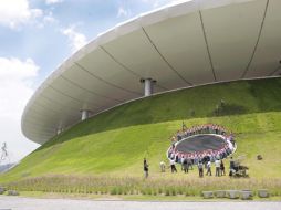 Chivas se tomó la foto oficial en uno de los ductos de aire del estadio de Chivas. S. NÚÑEZ  /