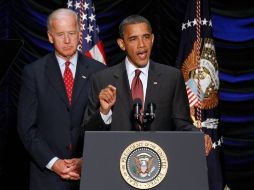 Obama minutos antes de firmar la reforma. REUTERS  /