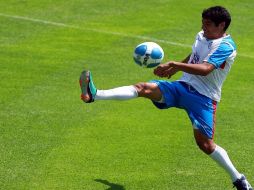 Foto de accion de Javier Orozco de Cruz Azul, durante una sesion de entrenamiento. MEXSPORT  /