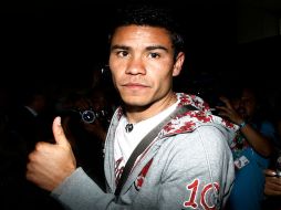 Pablo Barrera fue presentado con sus compañeros del West Ham. JAMMEDIA  /