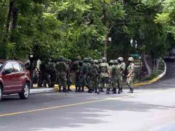 Presencia militar en una zona de la ciudad, que concluyó con la muerte de un narcotraficante. A HINOJOSA  /