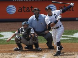 Foto de acción de Alex Rodríguez. REUTERS  /