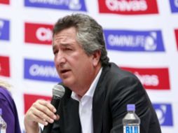 Jorge Vergara está contento con el resultado de Chivas. E. PACHECO  /
