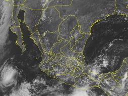Imagen satelital de este domingo. La tormenta tropical se desplaza hacia el oeste. AP  /