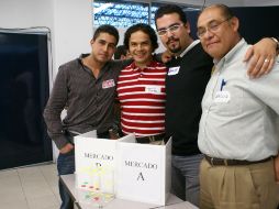 El equipo ganador The Champions, conformado por Federico Stalin Santos, Martín Flores, Jorge Luna y José Luis González. N. GUTIÉRREZ  /