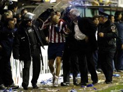 El entonces técnico del Boca, Jorge Benítez, pasó a la historia por escupirle al ‘‘Bofo’’ Bautista. MEXSPORT  /