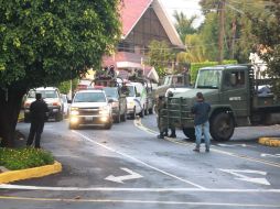 Aspecto del traslado del capo de la droga de Colinas de San Javier al Semefo. ARCHIVO  /