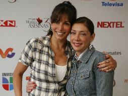 Giselle Blondet y Cynthia Klitbo en rueda de prensa para presentar su capítulo. ESPECIAL  /