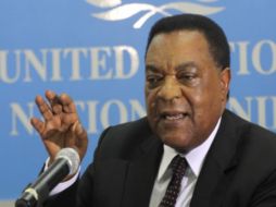 Augustine Mahiga enviado de la ONU a Somalia habla sobre el retono de la  organización al país. AP  /