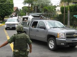Durante el operativo militar fue detenido Quiñones Gastélum,el guardaespaldas del capo. O. RUVALCABA  /
