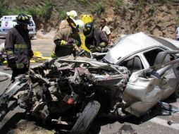 Se presume que el choque fue frontal. EL INFORMADOR  /