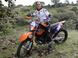 Yaya de Obaldía competirá representando a México en el Mundial de Enduro. M. FREYRÍA  /