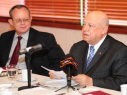 El relator Frank La Rue de la ONU se reunió con el ministro presidente Guillermo Ortiz Mayagoitia. NTX  /