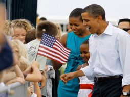 El presidente y su familia llegaron el estado de la Florida para una visita caracterizada en parte como vacaciones. REUTERS  /