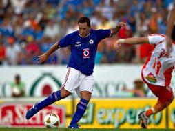 Christian Chaco Giménez brilló en la cancha con los tres goles del triunfo. MEXSPORT  /