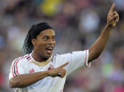 El Barcelona realizó un partido amistoso ante Milán en honor a Ronaldinho. REUTERS  /