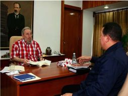 Chávez y Castro abordaron diversos asuntos de la actualidad internacional. AP  /