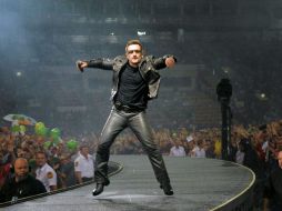 Bono aprovechó la ocasión para expresar su admiración por el lider soviético Mijaíl Gorbachov. AFP  /