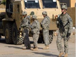 Patrullan en tropas las calles de la ciudad de Bagdad. AFP  /