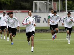 Los jugadores realizaron una sesión de entrenamiento bajo la dirección de Efraín Flores. REUTERS  /